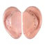 Orejas (par) (caucho blando) (8 cm)